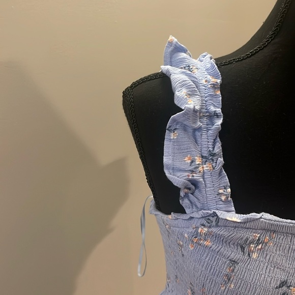 🌸5 FOR $25 🌸 Pink Rose light blue flower dress - Picture 4 of 8